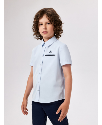 Сорочка верхняя детская для мальчиков Vasiliy голубой