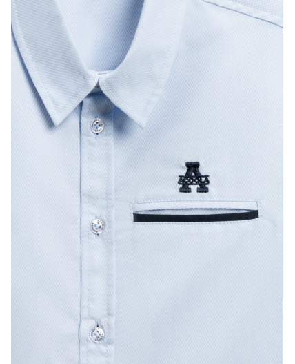 Сорочка верхняя детская для мальчиков Vasiliy голубой