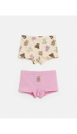 Трусы детские для девочек в наборе из 2шт Vorona цвет в ассортименте