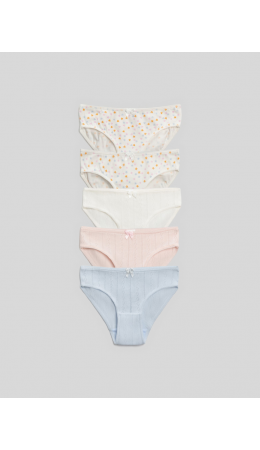 Трусы детские для девочек в наборе из 5 шт. Zita разноцветный