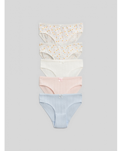 Трусы детские для девочек в наборе из 5 шт. Zita разноцветный