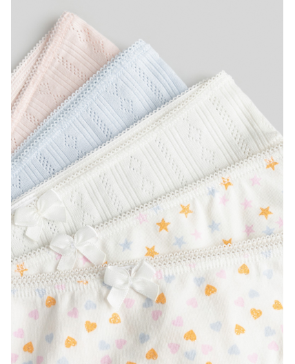 Трусы детские для девочек в наборе из 5 шт. Zita разноцветный