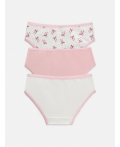 Трусы детские для девочек в наборе из 3шт Andrea цвет в ассортименте
