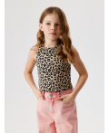 Майка-топ детский для девочек Anis_top леопардовый принт