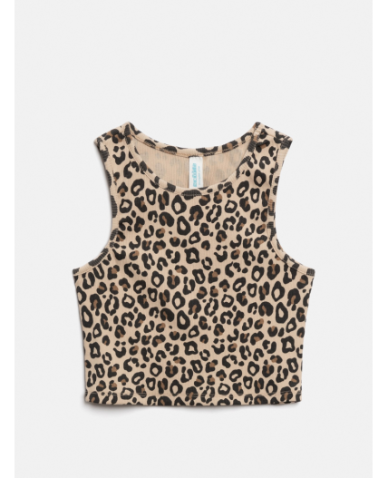 Майка-топ детский для девочек Anis_top леопардовый принт