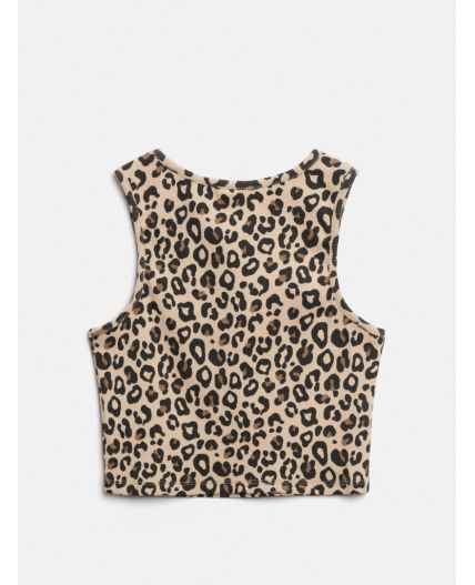 Майка-топ детский для девочек Anis_top леопардовый принт