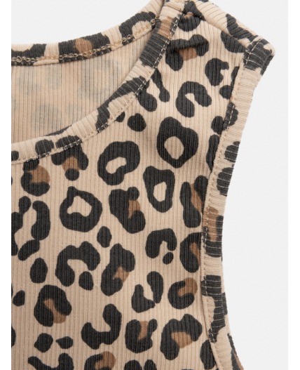 Майка-топ детский для девочек Anis_top леопардовый принт