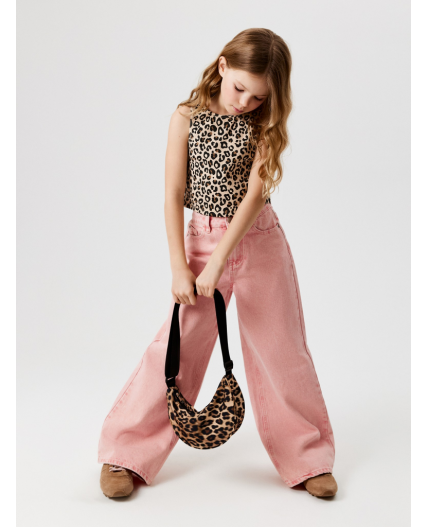 Майка-топ детский для девочек Anis_top леопардовый принт