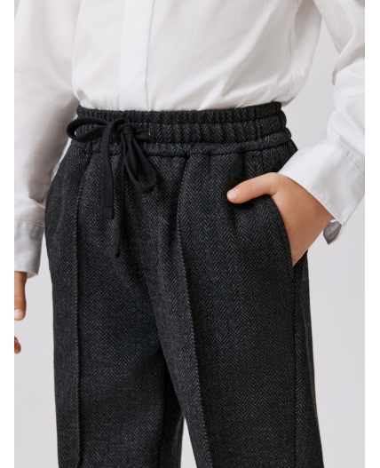 Брюки детские для мальчиков Antony черно-серый