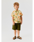 Сорочка верхняя детская для мальчиков Bario бежевый принт