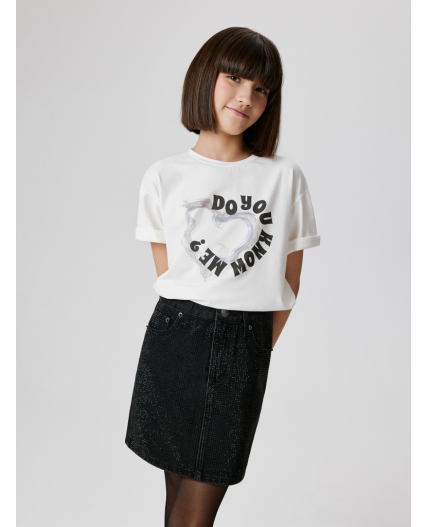 Юбка джинсовая детская для девочек Beka черный