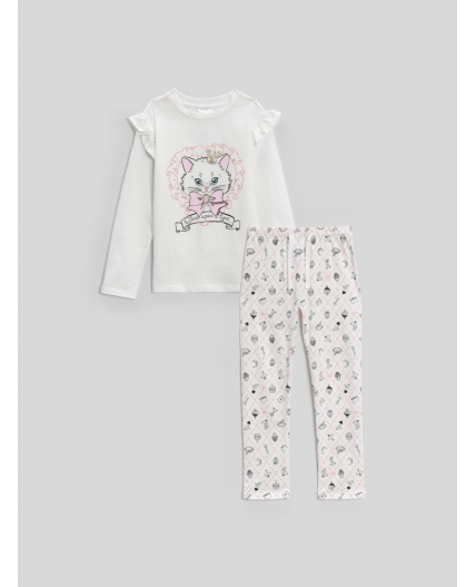 Набор детский для девочек ((1)джемпер и (2)брюки) Bemmi белый