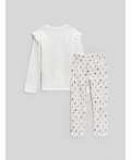 Набор детский для девочек ((1)джемпер и (2)брюки) Bemmi белый