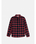 Сорочка верхняя детская для мальчиков Bento красная клетка