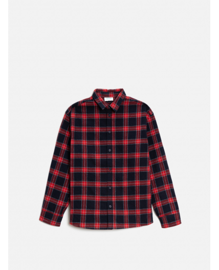 Сорочка верхняя детская для мальчиков Bento красная клетка