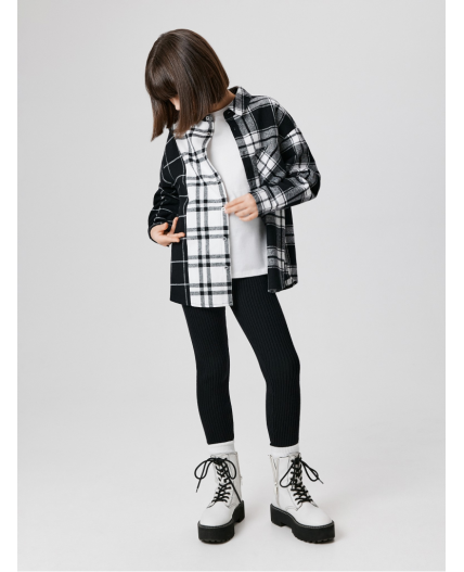 Блузка детская для девочек Dive черно-белый