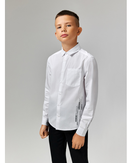 Сорочка верхняя детская для мальчиков Goran белый