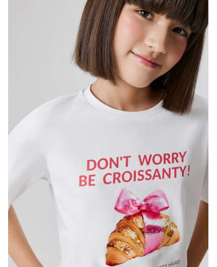 Футболка детская для девочек Heidari белый