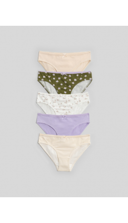Трусы детские для девочек в наборе из 5 шт. Iriska цвет в ассортименте