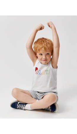 Мaйка детская для мальчиков Irving белый