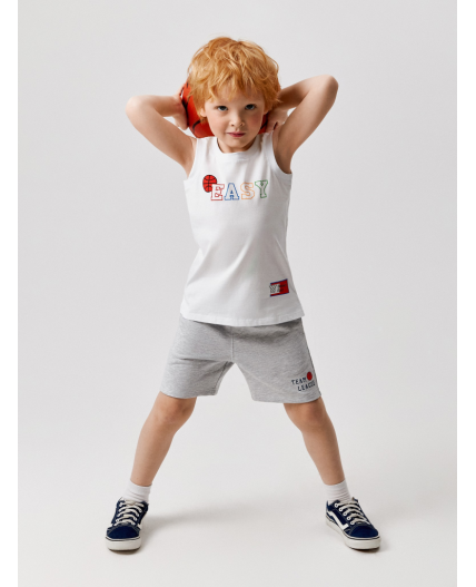 Мaйка детская для мальчиков Irving белый