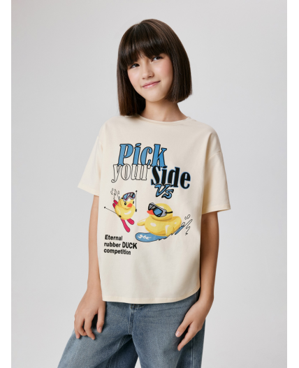 Футболка детская для девочек Kampala крем