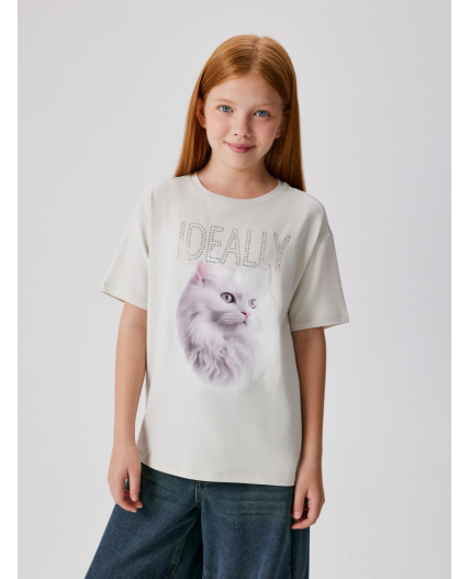 Футболка детская для девочек Kampala серый