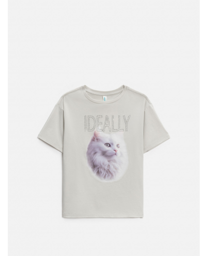 Футболка детская для девочек Kampala серый