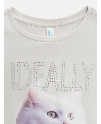 Футболка детская для девочек Kampala серый