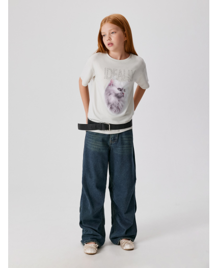 Футболка детская для девочек Kampala серый