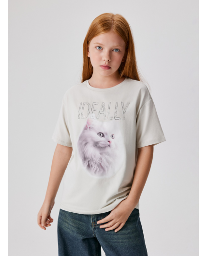 Футболка детская для девочек Kampala серый