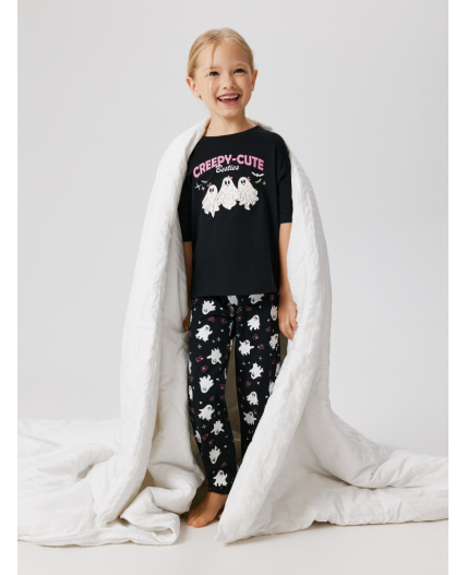 Пижама детская для девочек Kolduniya черный