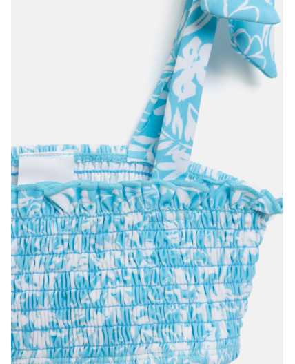 Костюм купальный детский для девочек Kushina белый принт