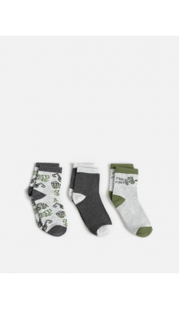 Носки детские в наборе из 3 пар Mertens серый меланж