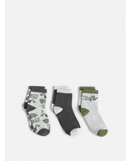 Носки детские в наборе из 3 пар Mertens серый меланж