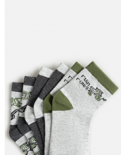 Носки детские в наборе из 3 пар Mertens серый меланж