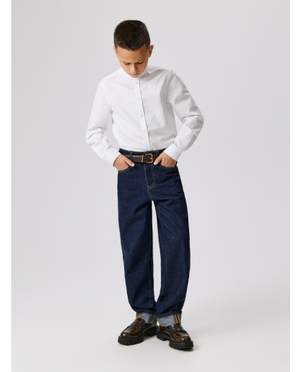 Сорочка верхняя детская для мальчиков Okomir белый