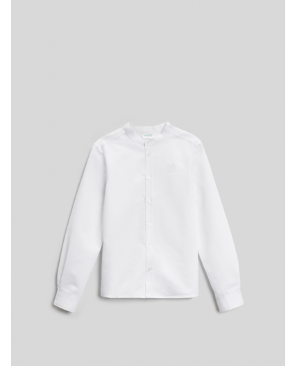 Сорочка верхняя детская для мальчиков Okomir белый
