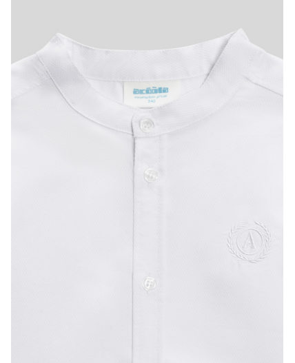 Сорочка верхняя детская для мальчиков Okomir белый