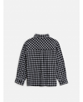 Сорочка верхняя детская для мальчиков Pablu черно-белая клетка