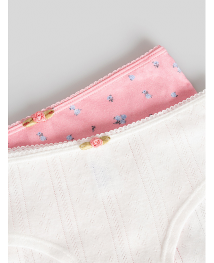 Трусы детские для девочек в наборе из 2шт Paige_br цвет в ассортименте