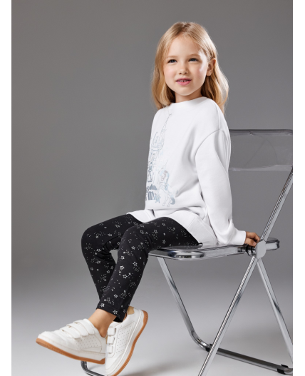 Брюки детские для девочек (лосины) Prea черный