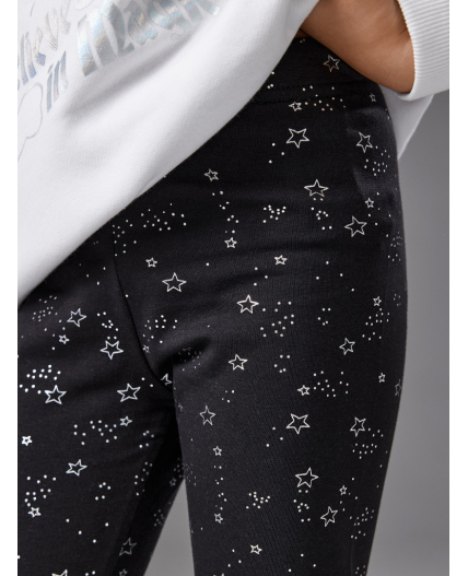 Брюки детские для девочек (лосины) Prea черный