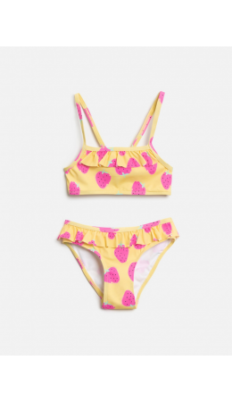 Костюм купальный детский для девочек Rozalli розовый принт