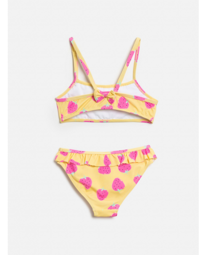 Костюм купальный детский для девочек Rozalli розовый принт