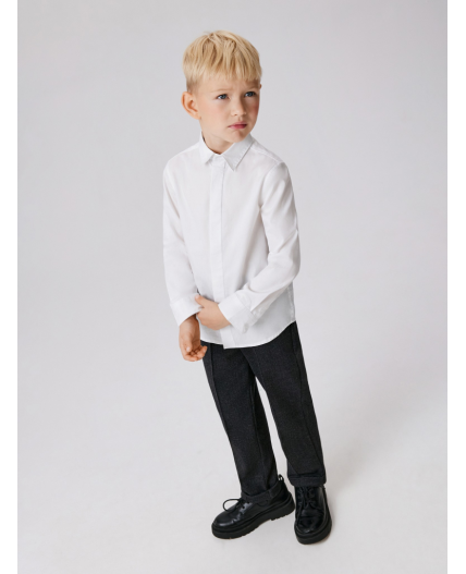 Сорочка верхняя детская для мальчиков Rudolfo белый