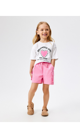 Шорты детские для девочек Satis розовый