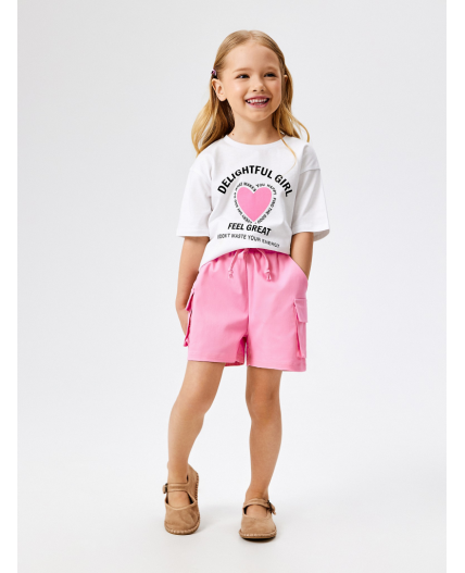 Шорты детские для девочек Satis розовый