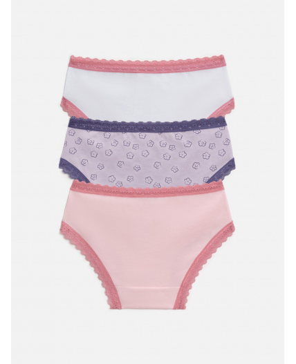 Трусы детские для девочек в наборе из 3шт Sofi цвет в ассортименте