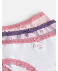Трусы детские для девочек в наборе из 3шт Sofi цвет в ассортименте